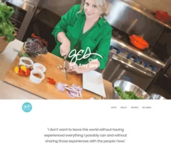 Chefamy.com(Meet Celebrity Chef Amy Sins) Screenshot