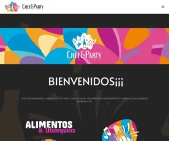 Chefandparty.com(Asambleas, Comida, Sorpresas y Eventos) Screenshot