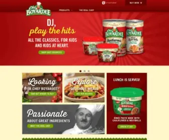 Chefboyardee.com(Quick & Convenient Pasta Meals) Screenshot