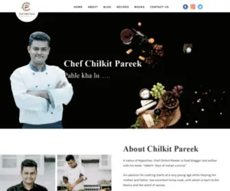 Chefchilkitpareek.com(Chilkit Pareek) Screenshot