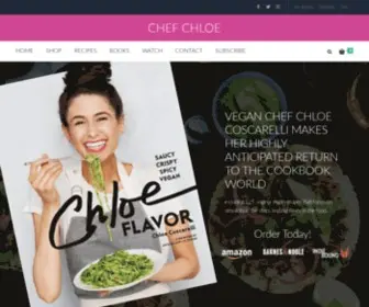 Chefchloe.com(The Official Website of Chloe Coscarelli) Screenshot