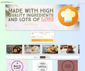Chefcities.com(Order Homemade Food Online) Screenshot