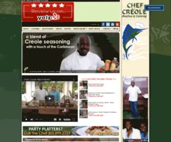 Chefcreole.com(Chef Creole Seasoned Kitchen) Screenshot