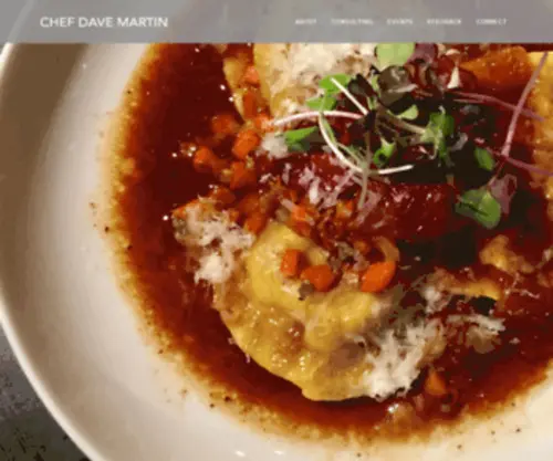 Chefdavemartin.com(Chef Dave Martin) Screenshot