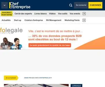 Chefdentreprise.com(Le site des dirigeants de petites et moyennes entreprises) Screenshot
