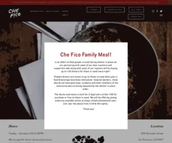 Chefico.com(Che Fico Restaurant) Screenshot