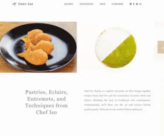 Chefiso.com(Pastries, Eclairs, Entremets, Recipes, and Techniques) Screenshot