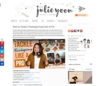 Chefjulieyoon.com(Chef Julie Yoon) Screenshot