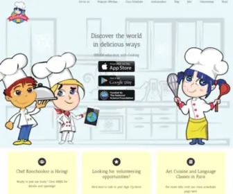 Chefkoochooloo.com(Kids cooking and learning with parents) Screenshot