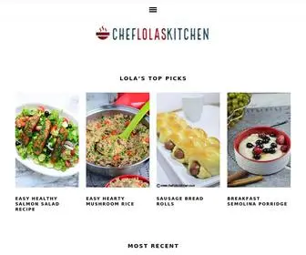 Cheflolaskitchen.com(Chef Lola's Kitchen) Screenshot
