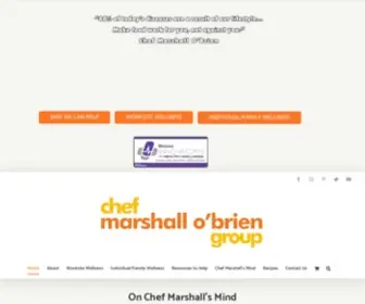 Chefmarshallobrien.com(Improving People's Lives With Smart Nutrition Chef Marshall O'Brien Group) Screenshot