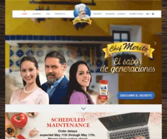 Chefmerito.com(Chef Merito Seasonings) Screenshot
