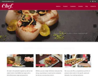 Chefmiddleeast.com(Food Distributor) Screenshot