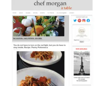 Chefmorgan.com(à table) Screenshot