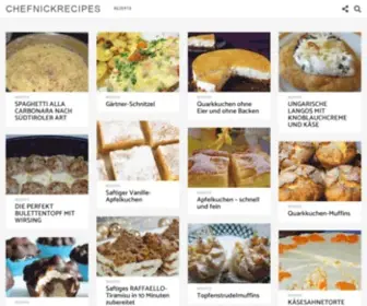 Chefnickrecipes.com(Chefnickrecipes) Screenshot