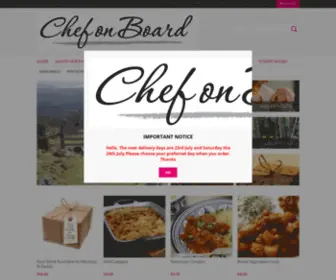 Chefonboard.com(Frozen ready meals) Screenshot