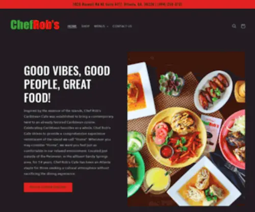 Chefrobscafe.com(Chef Rob's Cafe & Bar) Screenshot