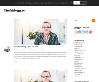 Chefsblogg.se(Ledarna bloggar om ledarskap och chefsfrågor) Screenshot