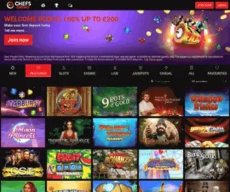 Chefscasino.com Screenshot