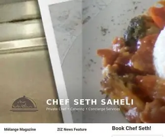 Chefsethsaheli.com(Private Chef) Screenshot