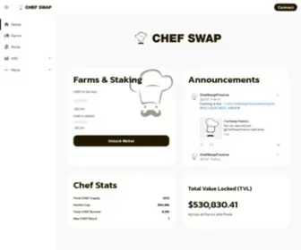 Chefswap.finance(Chefswap finance) Screenshot