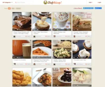 Chefthisup.com(Create your Cookbook) Screenshot
