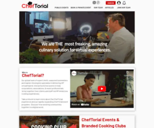 Cheftorial.com(ChefTorial) Screenshot