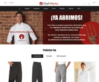 Chefworks.com.mx(Inicio) Screenshot