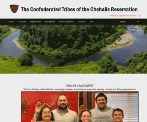 Chehalistribe.org(The Chehalis Tribe) Screenshot