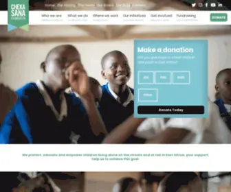 Chekasana.org.uk(Cheka Sana Foundation) Screenshot