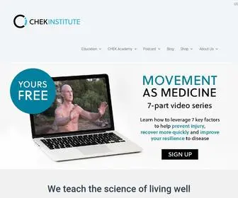 Chekinstitute.com(Personal Training Courses) Screenshot