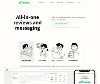 Chekkit.io(All-in-one Reviews, Messenger, and Lead Inbox) Screenshot