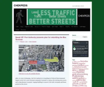 Chekpeds.com(Working for Safer Streets in New York City since 2005) Screenshot