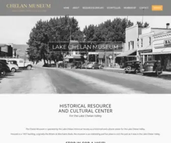 Chelanmuseum.com(Lake Chelan) Screenshot