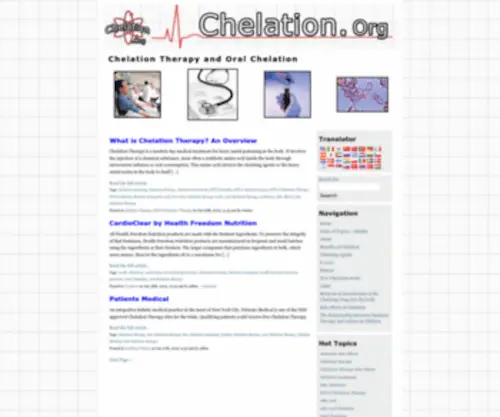 Chelation.org(Chelation Therapy and Oral Chelation) Screenshot