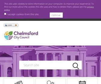 Chelmsford.gov.uk(Chelmsford City Council) Screenshot