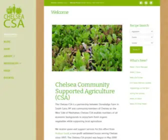 Chelseacsa.org(Chelsea CSA) Screenshot