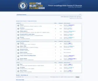 Chelseafc.si(Forum navijaškega kluba Chelsea FC Slovenija) Screenshot