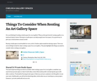 Chelseagalleryspace.com(Best Galleries in Chelsea) Screenshot