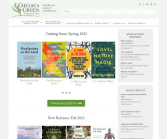 Chelseagreen.biz(The politics and practice of sustainable living) Screenshot