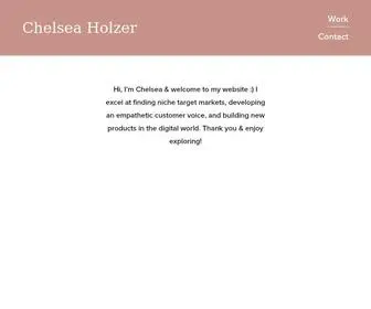 Chelseaholzer.com(Chelsea Holzer) Screenshot