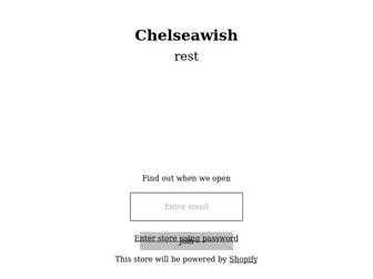 Chelseawish.com(Please Log In) Screenshot