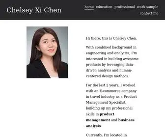 Chelseyxichen.com(Chelsey Xi Chen) Screenshot