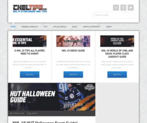 Cheltips.com(NHL 19 Strategies and Tips) Screenshot