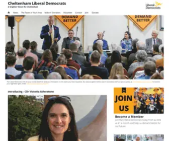 Cheltlibdems.org.uk(Cheltenham Liberal Democrats) Screenshot