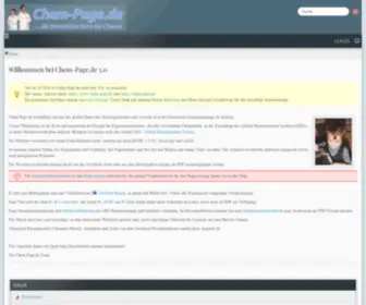 Chem-Page.de(Startseite von) Screenshot