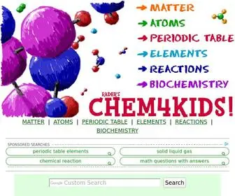 Chem4Kids.com(Chemistry basics for everyone) Screenshot