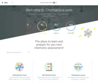 Chemactive.com(The active way to learn chemistry) Screenshot