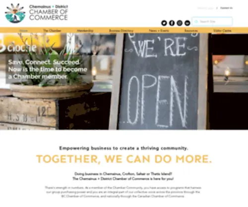 Chemainus.bc.ca(Chemainus Chamber of Commerce) Screenshot