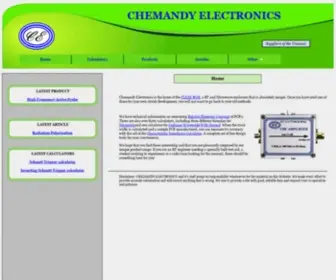 Chemandy.com(Home page for Chemandy Electronics Limited) Screenshot